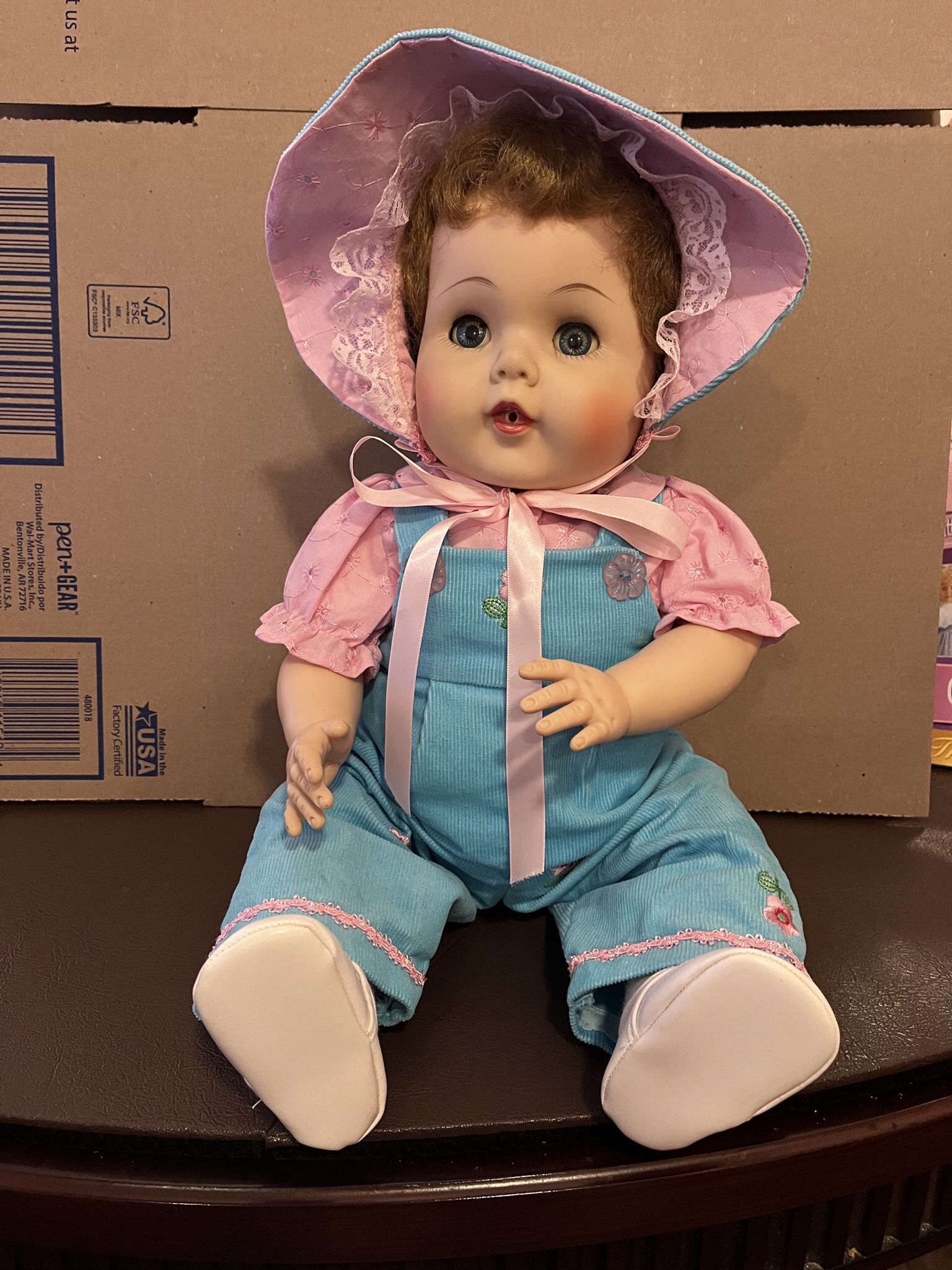 Vintage 1950's American Character 20” Toodles Vinyl Baby Doll
