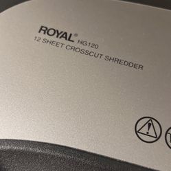 Royal Hg 120 Crosscut Shredder 