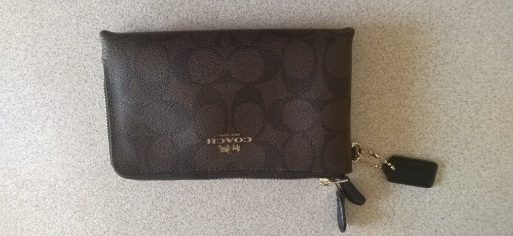 Coach Double Zipper Wallet
