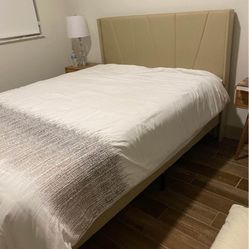 Queen Bedframe With Mattress