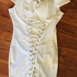 White Dress Size M $7