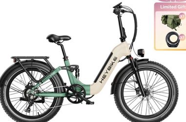 Heybike horizon 24inch foldable electric bicycle 1400w peak motor 38MPH max speed 45miles max range
