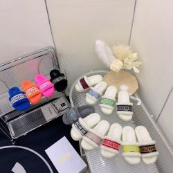 Christian Dior Fluffy Dway Slides