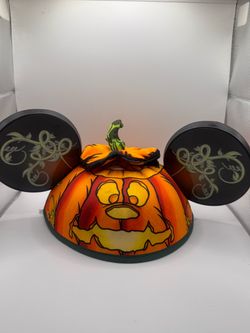 Disney Mickey Mouse Pumpkin Halloween Ear Hat