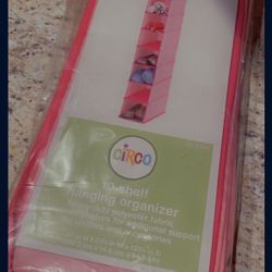 2 Pink Hanging Shoe Organizers