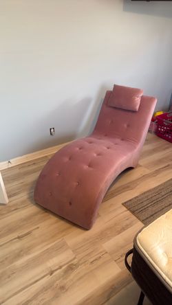Suede chase lounge