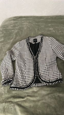 Insight Houndstooth Tweed Blazer Jacket-size 6