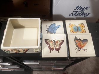 New Butterfly Drink Coasters Only $10