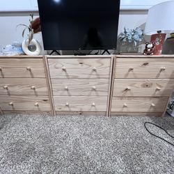 3 IKEA Dressers