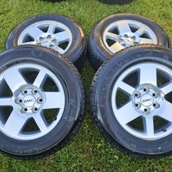 18" 6 Lug GMC Wheels And Tires 