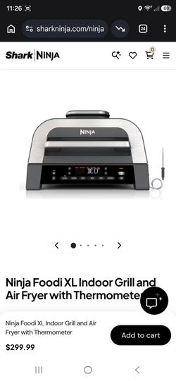 Ninja Foodi XL Indoor Grill and Air Fryer with Thermometer