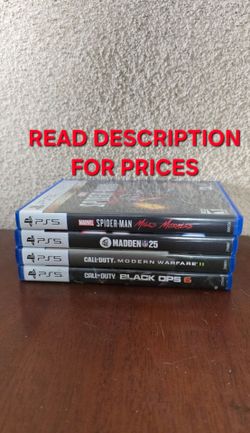 PS5 GAMES, GREAT CONDITION, FIRM PRICE, READ DESCRIPTION FOR DETAILS