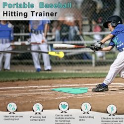 Hitting Stick Batting Swing Trainer, Batting Practice Equipment for Baseball and Softball, Ideal One-on-One Coaching Tool for Baseball 54''