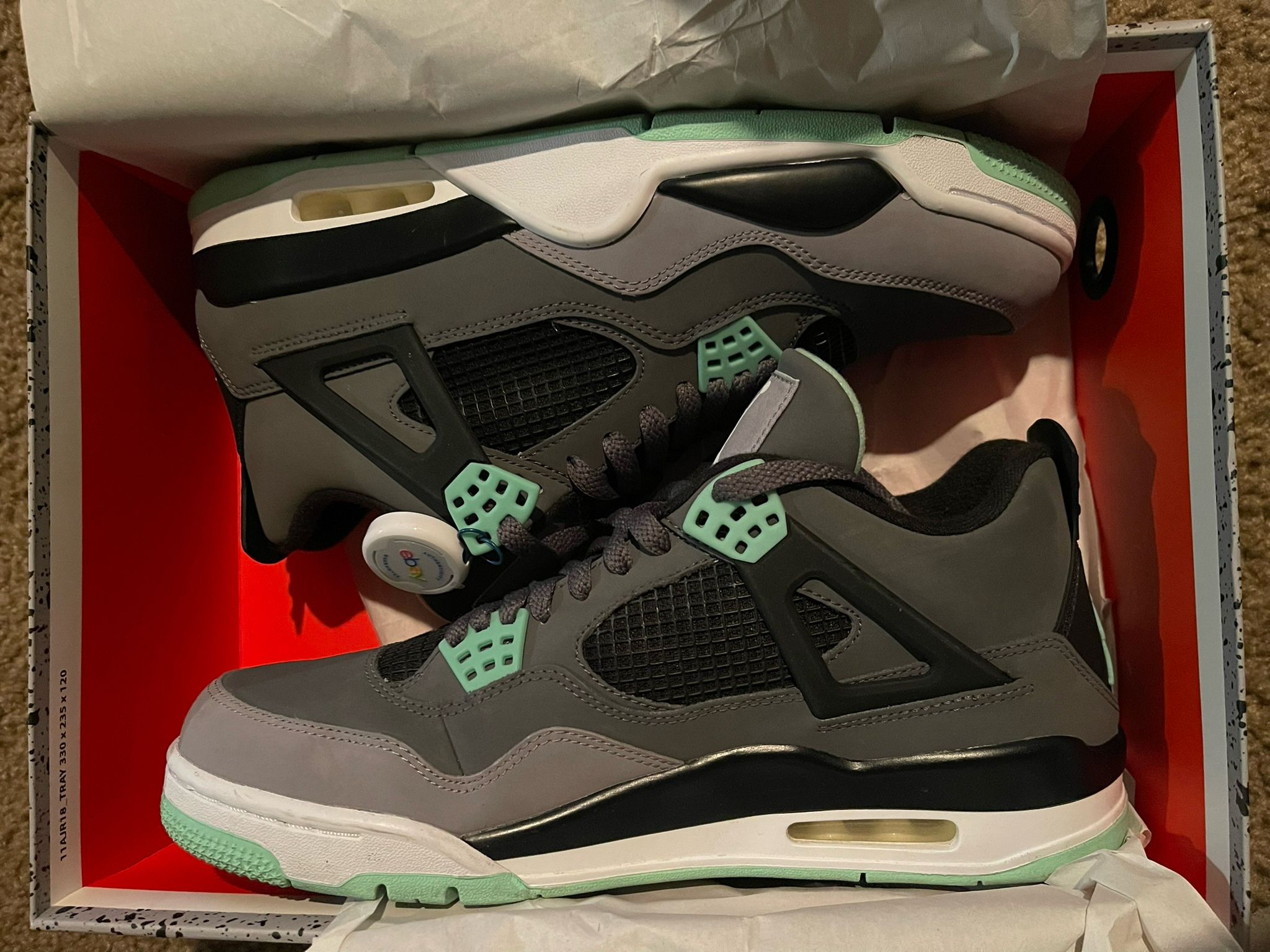 Green Glow Jordan 4 