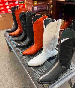 Botas vaqueras de piel para hombre