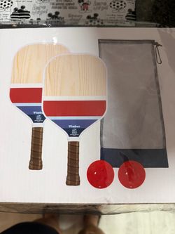Athletic Works Timber Pickleball Paddle Set