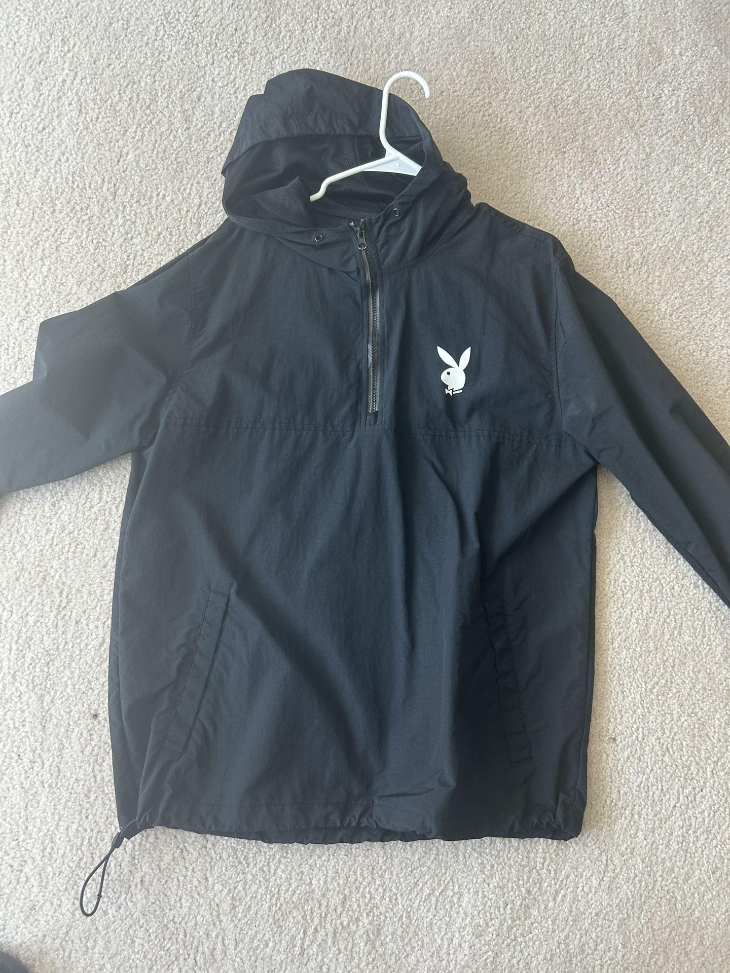 Playboy Black Windbreaker Jacket