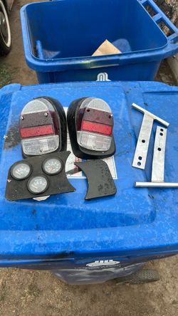 Vw bug beetle parts 68tail lights dash and bumper delete
