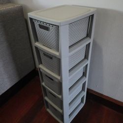 Tower drawer storage bins organization woven stackable Tools Makeup Bathroom Cologne Storage  Crafts  Made In Poland 