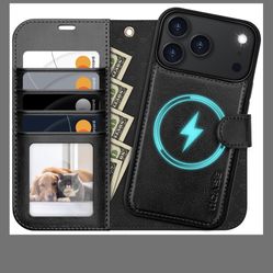 OCASE For IPhone 17 Pro Max Detachable Wallet Case With Card Holder, 2 In 1 PU Leather Flip Folio With RFID Blocking Stand Wrist Strap Shockproof Phon