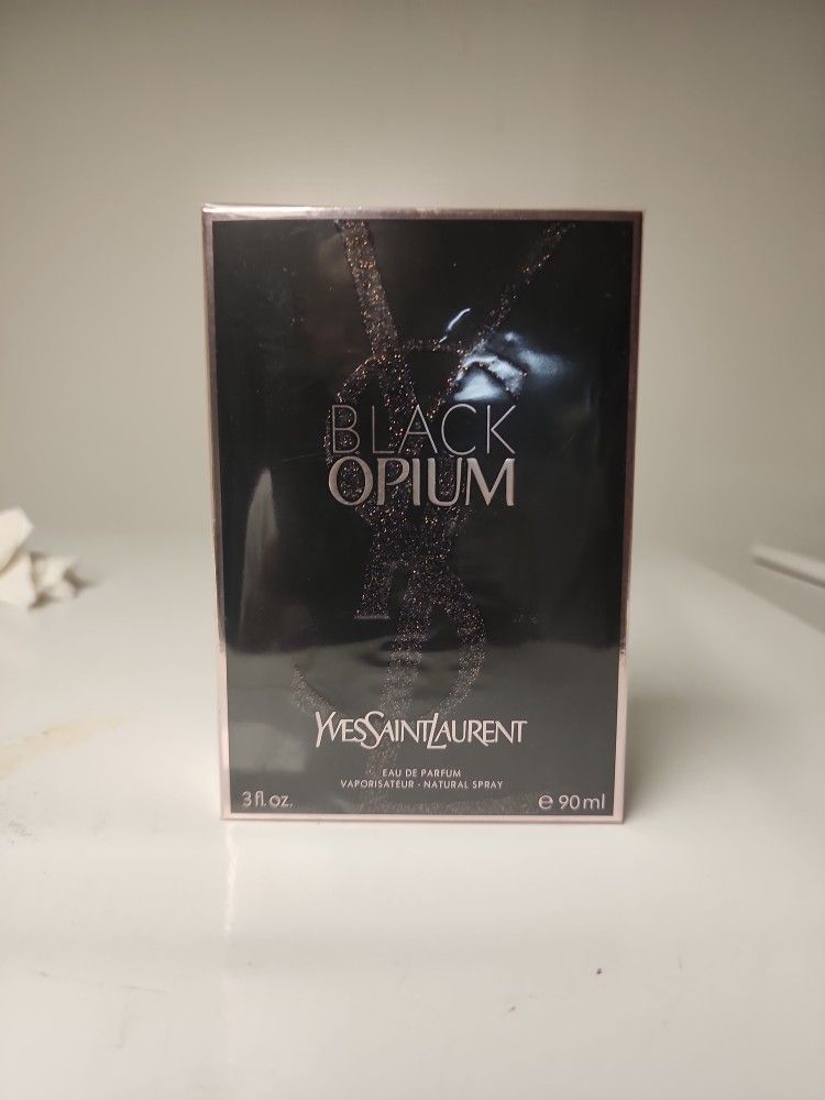 Black Opium .yvesaintlaurent Eau De Parfum 3fl Oz .new & Sealed