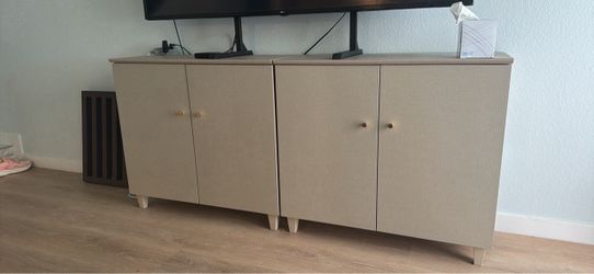 Two-Door Storage Cabinets with Shelves
