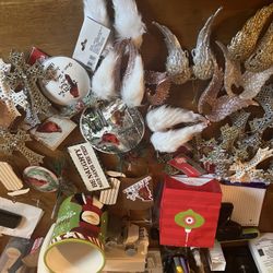 Over 30 Christmas Ornaments. Gilbert And University Area. Mostly Crosses, Angel Wings And Cardinals.