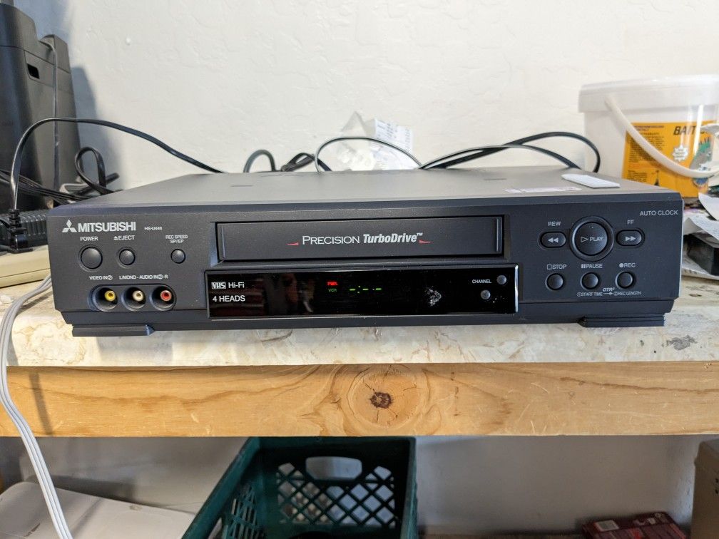 Mitsubishi HS-U448 VCR VHS Player Turbo drive No Remote