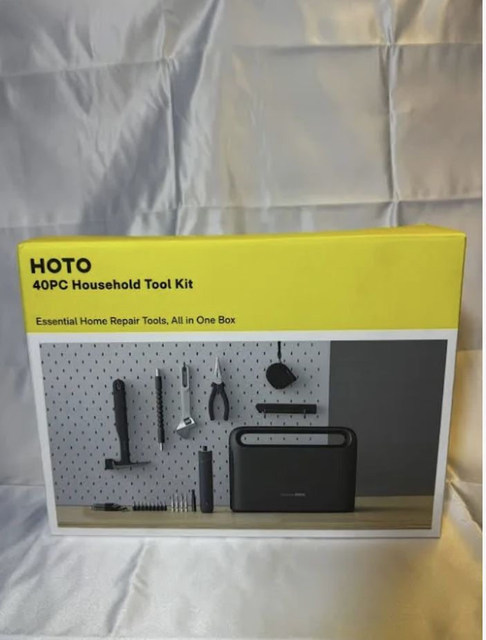 HOTO 40-Piece Household Tool Kit new open box