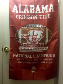 Alabama Crimson Tide 17x Champs Banner