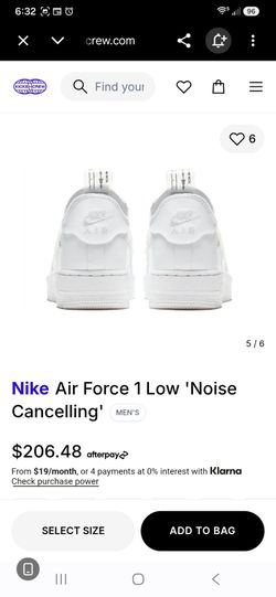 Nike Air Force 1 Low 'Noise Cancelling' Men's size 6