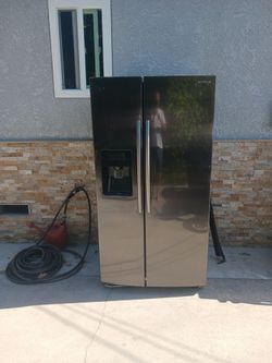 Fridge and gas stove