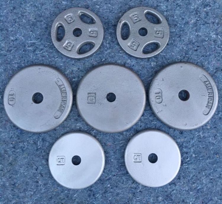 500 lbs standard weights many 10lbs