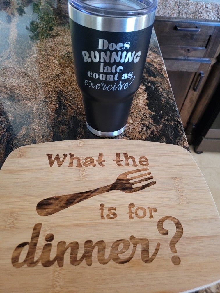 Engraved Set - Tumbler And Cutting Board