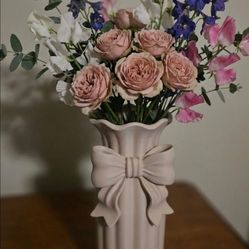 Mother's Day 3D Print Coquette Bow Vase (Flowers Not Included)