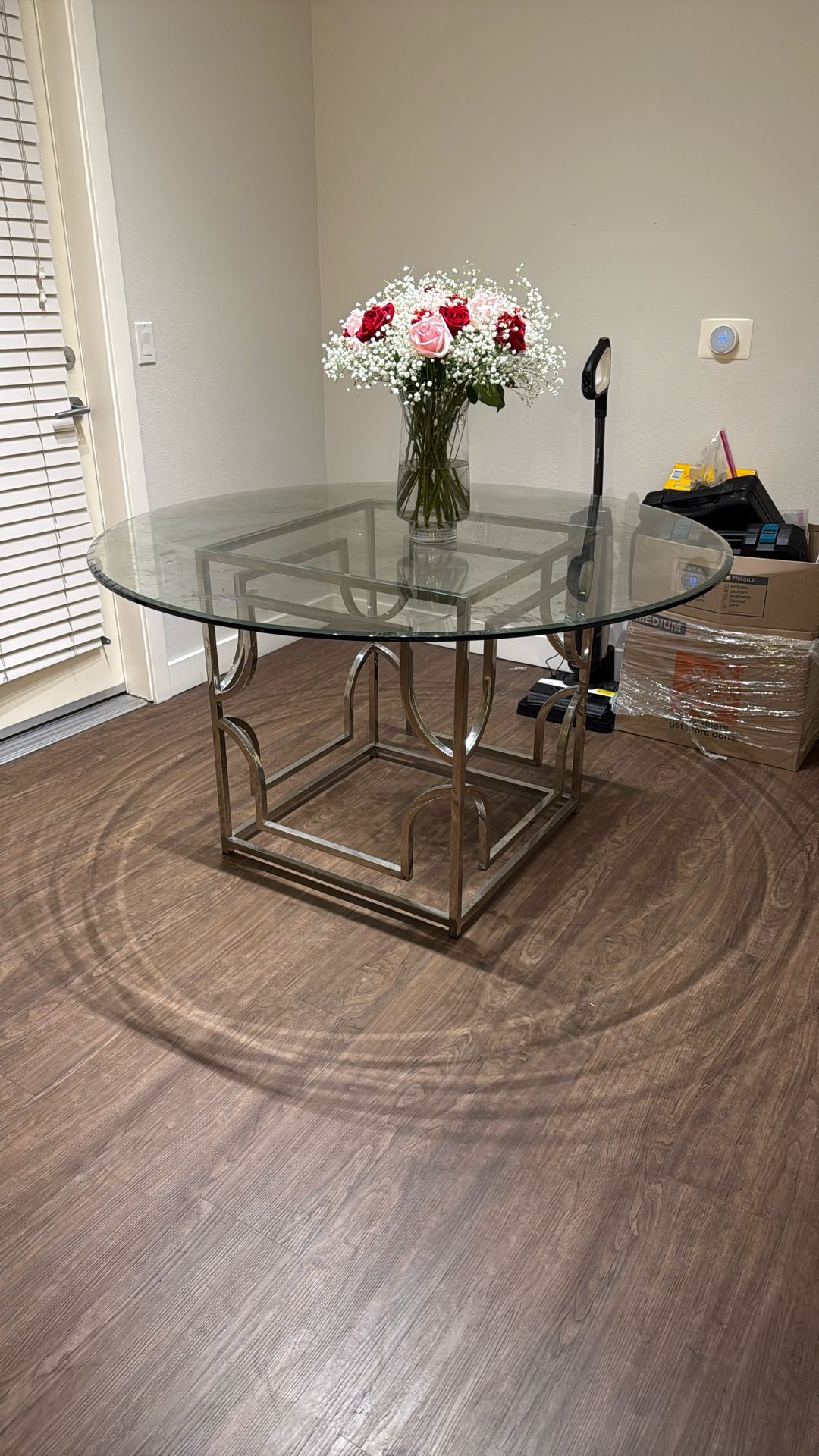 Round Glass Table