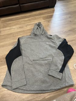 Puma Men's Evostripe Pullover XL Sweatshirt | Adjustable Hoodie Zipper Pocket