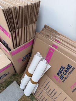 Moving boxes. Used once. Sturdy Large and Medium