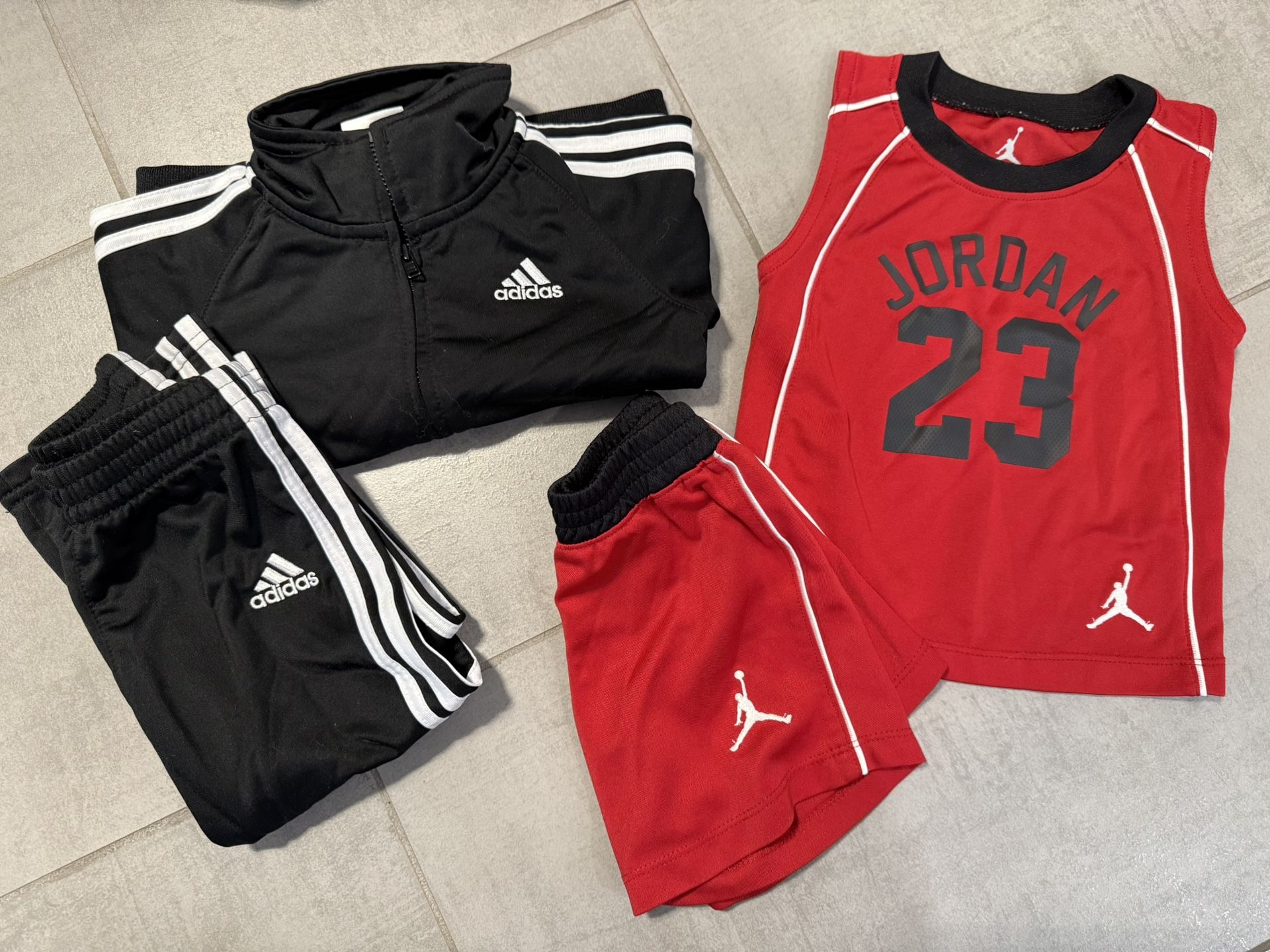 2 Brand Name Athletic Sets β Adidas + Jordan β Excellent Condition!