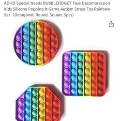 Rainbow Push Pop Toy