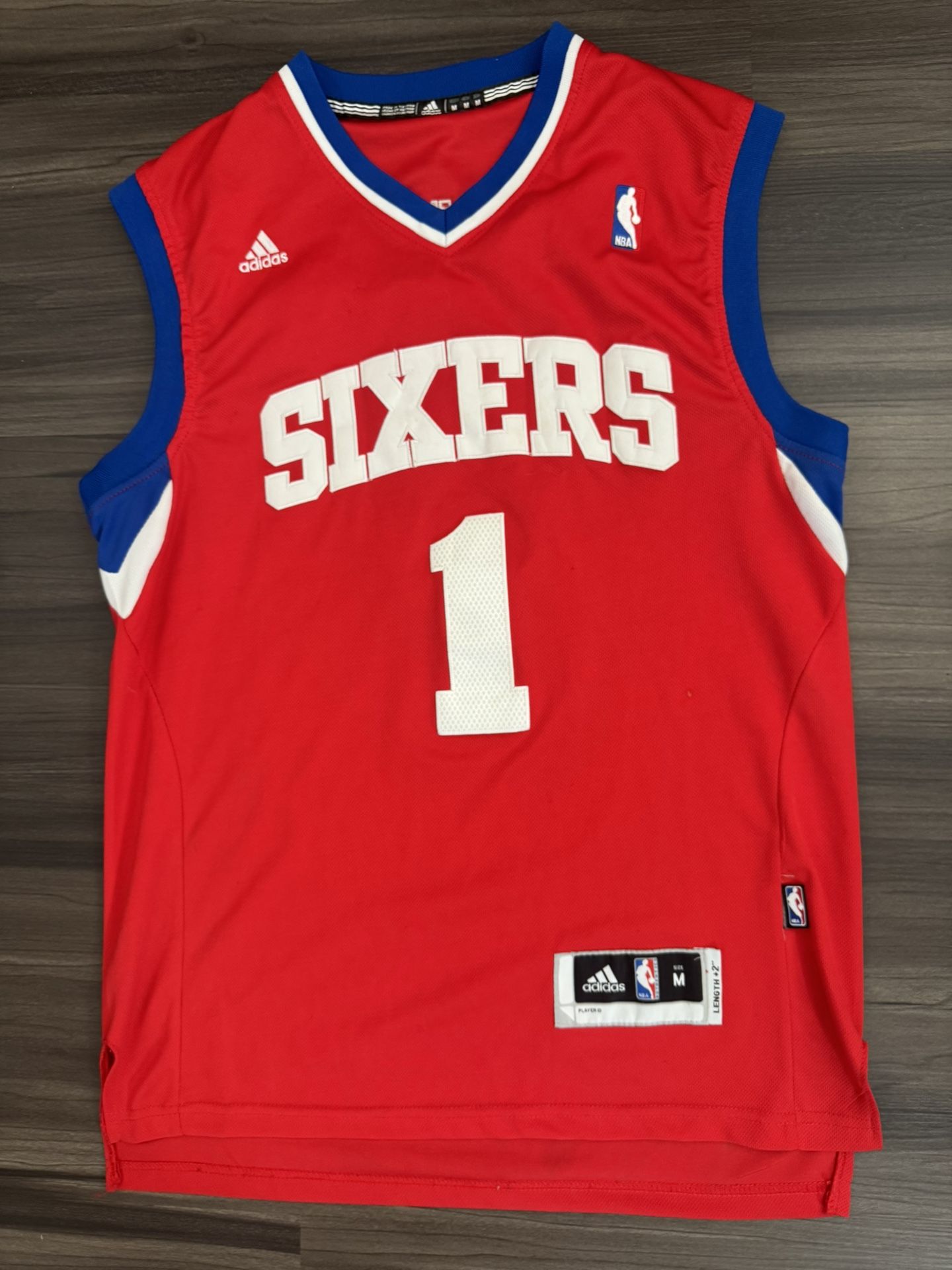 Adidas Philadelphia 76ers Sixers Michael Carter-Williams NBA Sewn Jersey +2 Medium