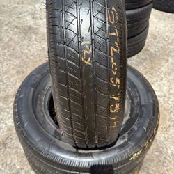ST 205/75r14 USED TRAILER TIRES RAINIER 8Ply For SALE SET OF 4 TIRES $180 WITH INSTALLED CASH PRICE 