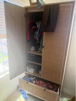 Free standing dresser armoire
