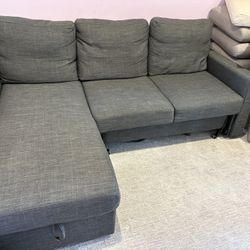 Charcoal Grey Sofa Bed With Storage