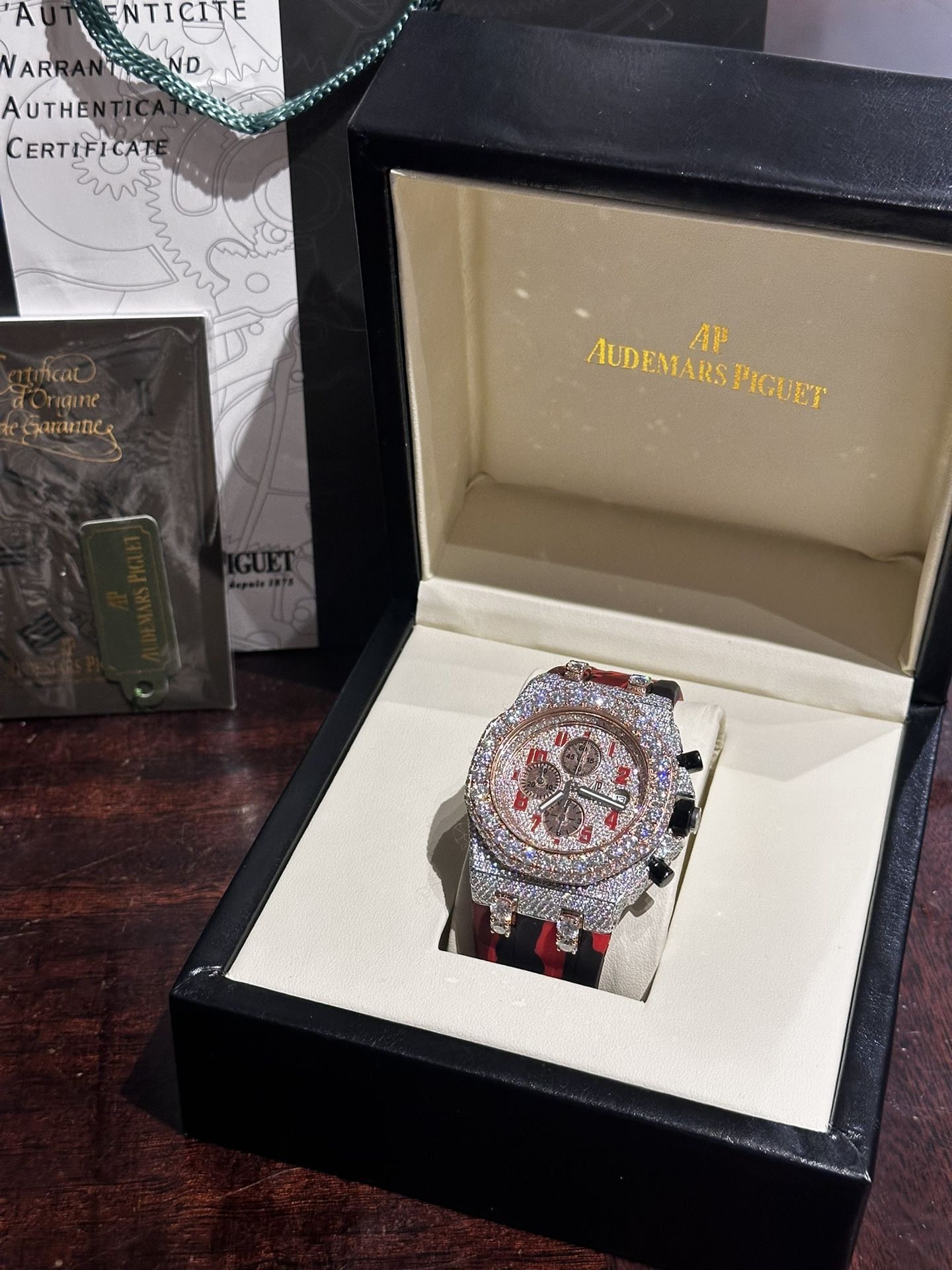 VVS MOISSANITE AP ROYAL OAK OFFSHORE IN 2 TONE (ROSE/SILVER)