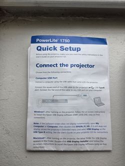 Epson PowerLite 1750 Projector