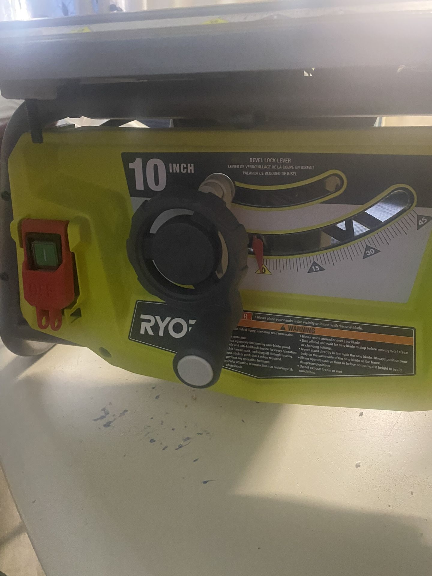 RYOBI 10 in. Compact Corded Jobsite Table Saw
