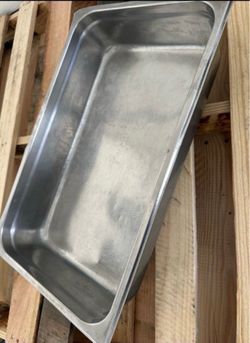 4" Deep Stainless Steel Steam Table Pans Hotel Food Prep Pan Full Size