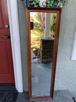 Wood mirror, excellent condition!