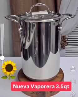 Especial $105.00  Vaporera  3.5qt Acero Inoxidable  Princess House Ventas Finales